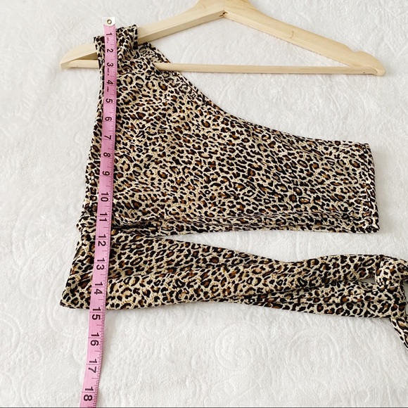 Shein Leopard Print Ruched Skirt & Top - Picture 7 of 9